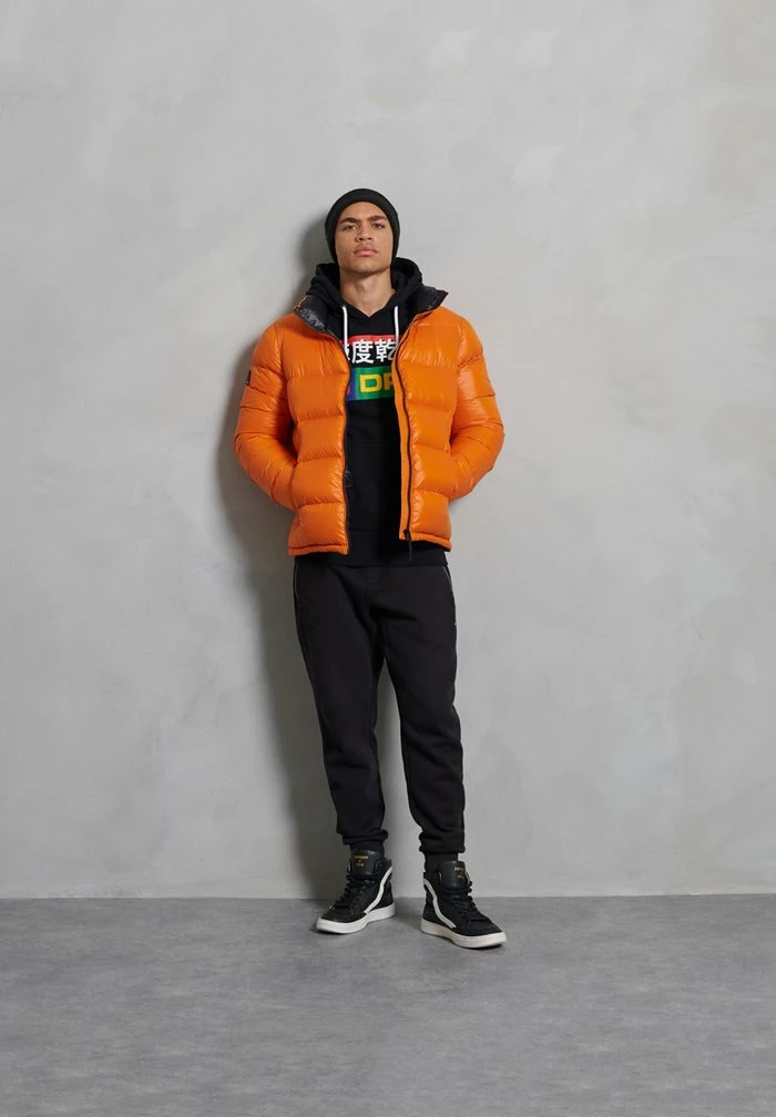 Superdry LUXE ALPINE - Down Jacket - Rustic Orange 1 Superdry LUXE ALPINE - Down Jacket - Rustic Orange