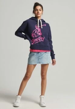 Superdry VINTAGE CALI - Hoodie - Atlantic Navy -Superdry Shop a79522f8730a44cf9a899a3552fffad5