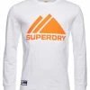Superdry MOUNTAIN - Long Sleeved Top - Optic