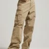 Superdry BAGGY - Cargo Trousers - Dress Beige