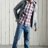 Superdry WORKWEAR LITE - Shirt - Winter Blue Check