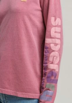 Superdry TERRAIN - Long Sleeved Top - Raspberry Sorbet -Superdry Shop a8837511a36843e79cf933df8b0ef403