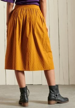 Superdry A-line Skirt - Turmeric Tan -Superdry Shop a885024d9c1446b0838a9028cc9388f0