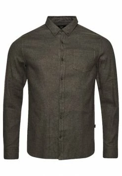 Superdry STUDIOS BRUSHED - Shirt - Dark Marl Herringbone -Superdry Shop a8cb7202dc134e7bb48198e38d6a5a9f