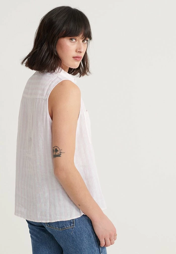 SUPERDRY AUBREY SHIRT - Button-down Blouse - Pink Stripe 3 SUPERDRY AUBREY SHIRT - Button-down Blouse - Pink Stripe - Image 3