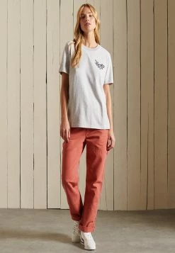 Superdry PRIDE - Print T-shirt - Glacier Grey Marl