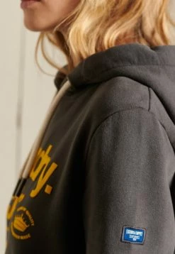 Superdry CROSSING LINES AMERICAN RINGER - Hoodie - Vintage Black -Superdry Shop a8e90b582cfc40ffbd22978018b364df