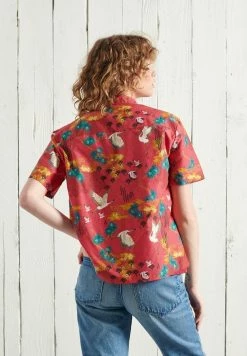 Superdry HAWAIIAN - Button-down Blouse - Red Hawaiian -Superdry Shop a8e9397ec9d74e7ead9bc23147d08c78