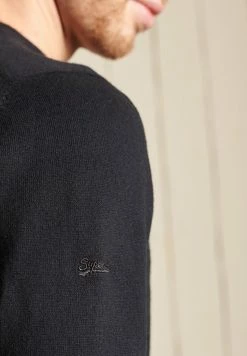 Superdry VINTAGE EMBROIDERED CREW - Jumper - Black -Superdry Shop a8fdf7a438f348179b7a5441de9ce3c5