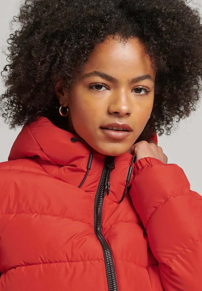 Superdry HOODED SPIRIT SPORTS PUFFER - Winter Jacket - Bright Red 4 Superdry HOODED SPIRIT SPORTS PUFFER - Winter Jacket - Bright Red - Image 4