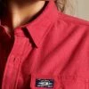 Superdry BOYFRIEND - Button-down Blouse - Frontier Red