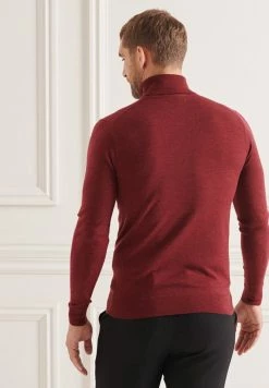 Superdry Jumper - Rich Deep Burgundy Marl -Superdry Shop a96aa824878546479ef91b8d1c927341