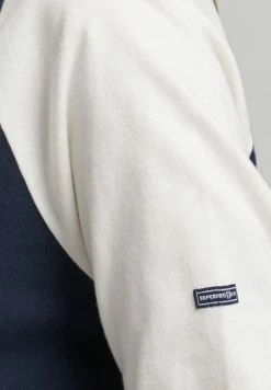 Superdry COOPER NOSTALGIA - Long Sleeved Top - Eclipse Navy Off White -Superdry Shop a9997fb4771c4a5999bcdec2ca9ac6cb
