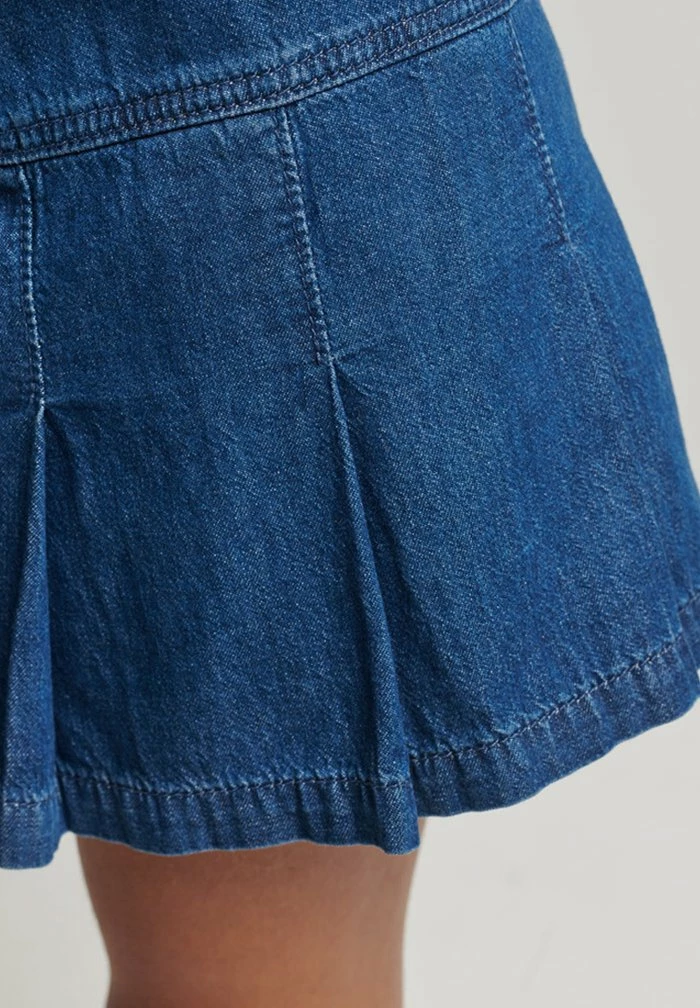 Superdry VINTAGE - A-line Skirt - Dark Indigo 2 Superdry VINTAGE - A-line Skirt - Dark Indigo - Image 2