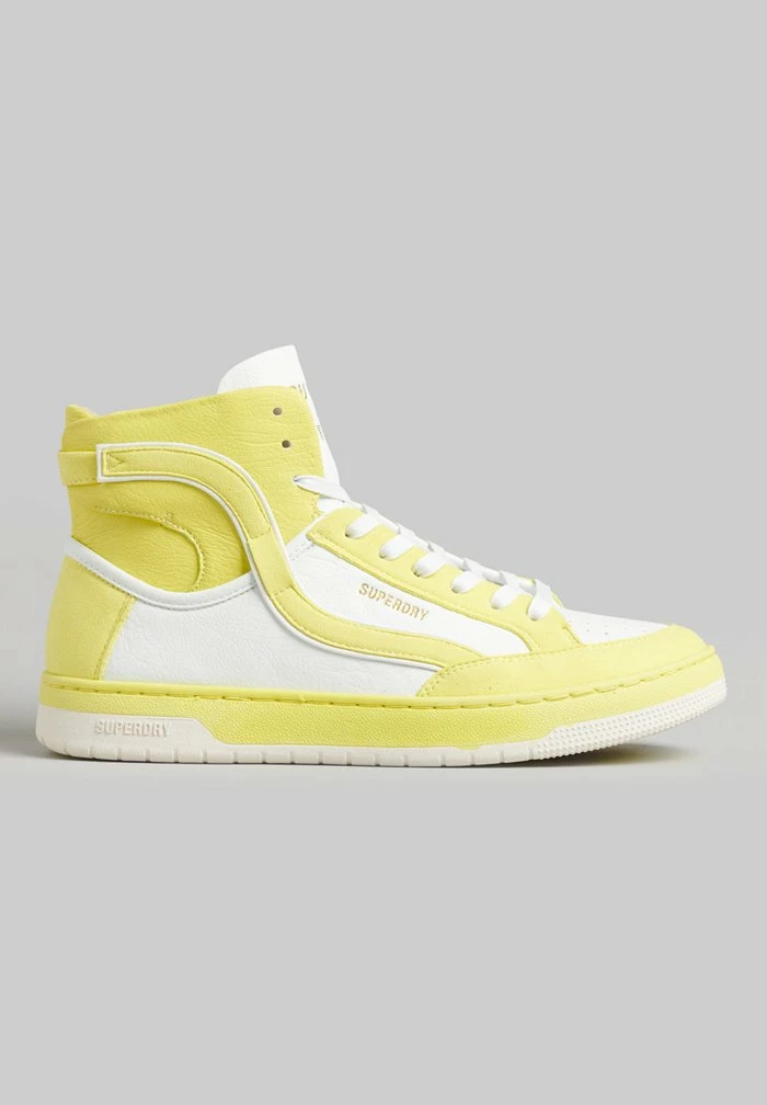 Superdry VINTAGE VEGAN BASKET - High-top Trainers - White Lime 6 Superdry VINTAGE VEGAN BASKET - High-top Trainers - White Lime - Image 6