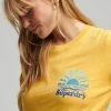 Superdry VINTAGE CALI LONG SLEEVE - Long Sleeved Top - Pigment Yellow