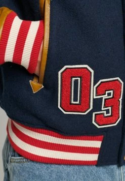 Superdry COLLEGE VARSITY PATCH - Bomber Jacket - Eclipse Navy -Superdry Shop aa7ffb4a94a14e968c44e8b204752672