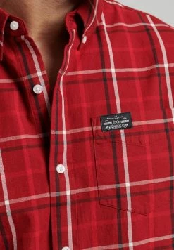 Superdry CHECK MERCHANT - Shirt - Dartmouth Check Red -Superdry Shop aaa9e9d868b84b169051ea577eea98a9