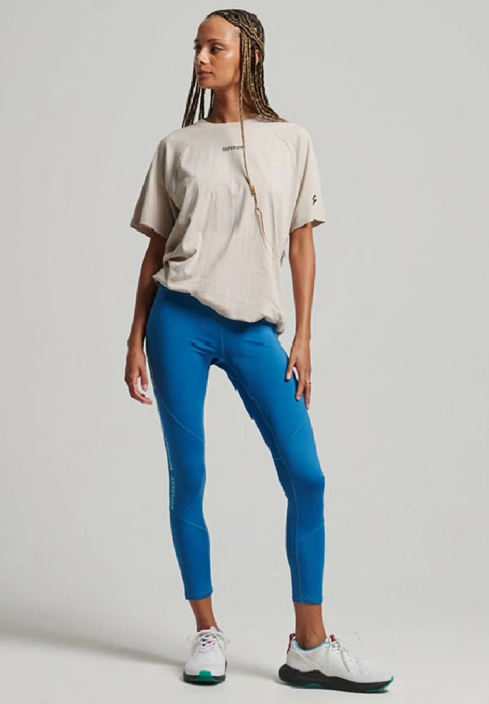 Superdry CORE - Leggings - Trousers - Twilight Blue 5 Superdry CORE - Leggings - Trousers - Twilight Blue - Image 5