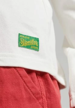 Superdry VINTAGE LOGO INTEREST - Long Sleeved Top - Winter White -Superdry Shop aaeec59683be4c649a282d72984de3b8