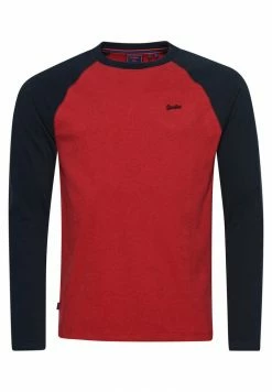 Superdry VINTAGE BASEBALL - Long Sleeved Top - Hike Red Marl Eclipse Navy -Superdry Shop ab24d2a10a3e412893e294cdd0f5efd2