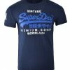 Superdry Print T-shirt - Midnight Blue Grit