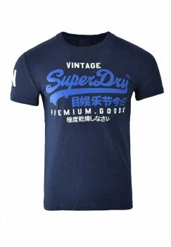 Superdry Print T-shirt - Midnight Blue Grit