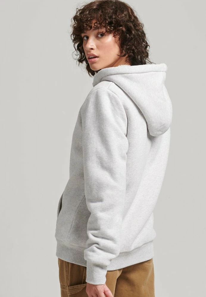 Superdry ESSENTIAL BORG - Zip-up Sweatshirt - Glacier Grey Marl 3 Superdry ESSENTIAL BORG - Zip-up Sweatshirt - Glacier Grey Marl - Image 3