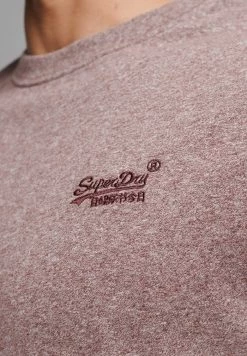 Superdry VINTAGE - Basic T-shirt - Tois Burgundy Grit -Superdry Shop ac5102d1cff7403ca3d036151c3e7f8d