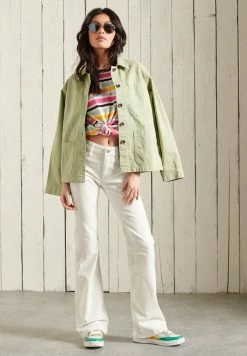 Superdry CHORE - Summer Jacket - Sulphine Olive