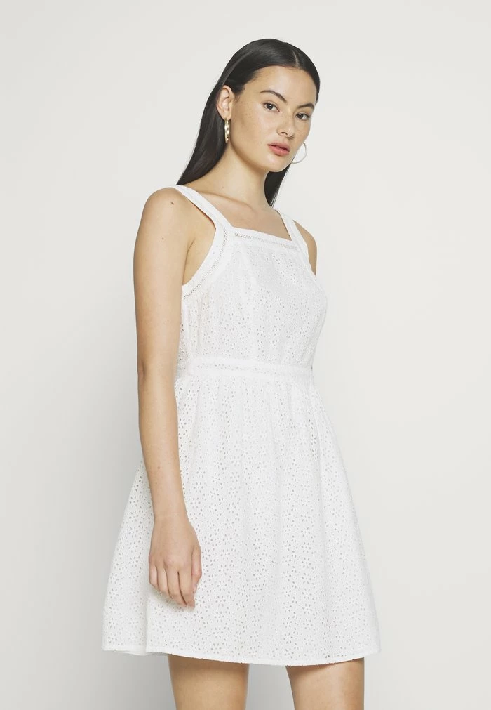Superdry BLAIRE BRODERIE DRESS - Day Dress - Chalk White 1 Superdry BLAIRE BRODERIE DRESS - Day Dress - Chalk White