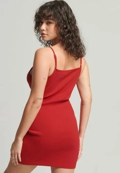 Superdry ESSENTIAL STRAPPY - Shift Dress - Risk Red -Superdry Shop ad545db455ef42289cb8b96c6d669ef7