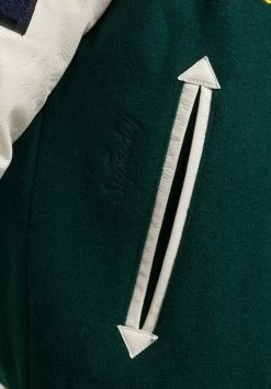 Superdry COLLEGE VARSITY PATCH - Bomber Jacket - Enamel Green -Superdry Shop ada0ea806c4843d69cbfedab10878886
