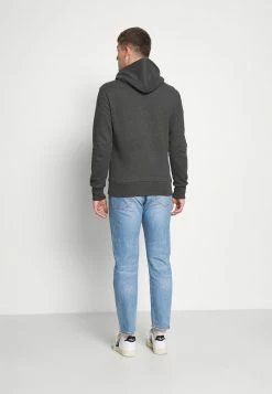 Superdry SHOP DUO HOOD - Sweatshirt - Winter Charcoal Marl -Superdry Shop adb895b945bd4437a29e8c41c92e72c0