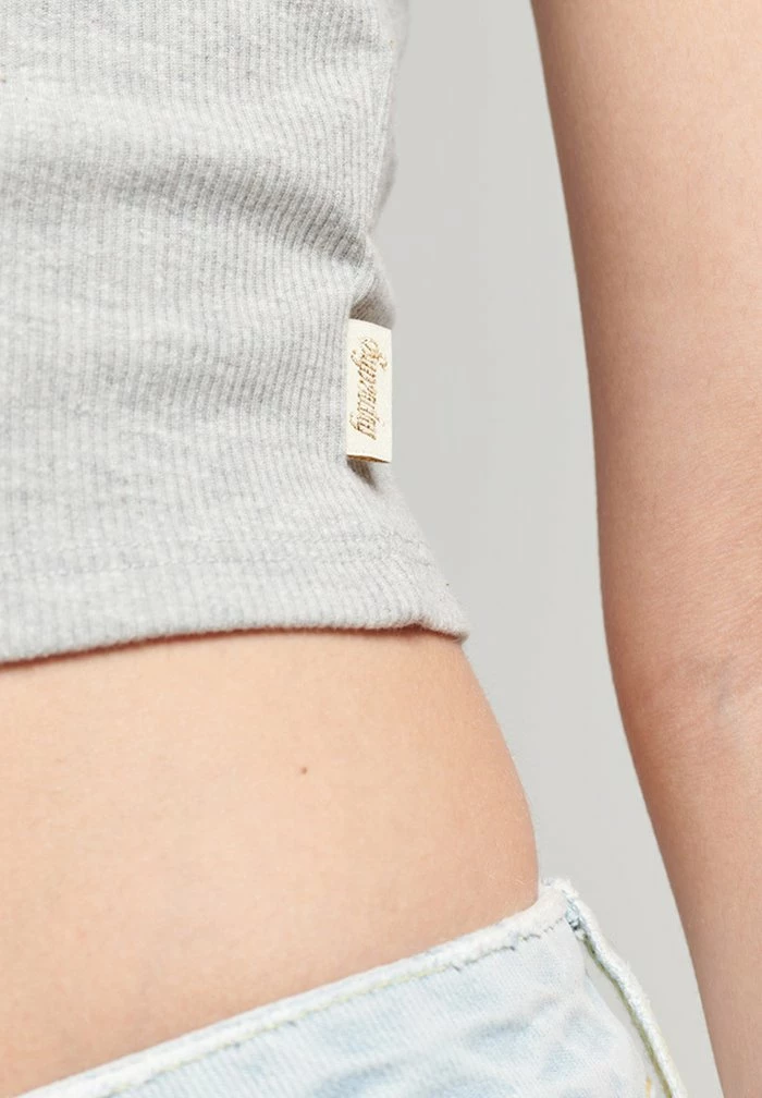 Superdry VINTAGE MINI - Top - Grey Marl 3 Superdry VINTAGE MINI - Top - Grey Marl - Image 3