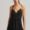 Superdry VINTAGE TIERED CAMI - Day Dress - Black