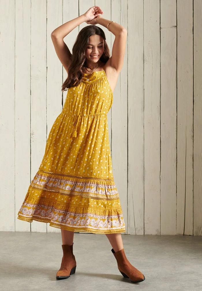 Superdry Day Dress - Ochre 1 Superdry Day Dress - Ochre