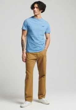 Superdry VINTAGE - Basic T-shirt - Fresh Blue Grit -Superdry Shop ae5309faf4bc4a59b06dcd94aa0c06f1