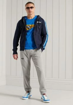 Superdry Print T-shirt - Neptune Blue