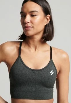 Superdry CONTOUR - Bustier - Charcoal Marl