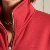 Superdry Zip-up Sweatshirt - Rich Red Marl