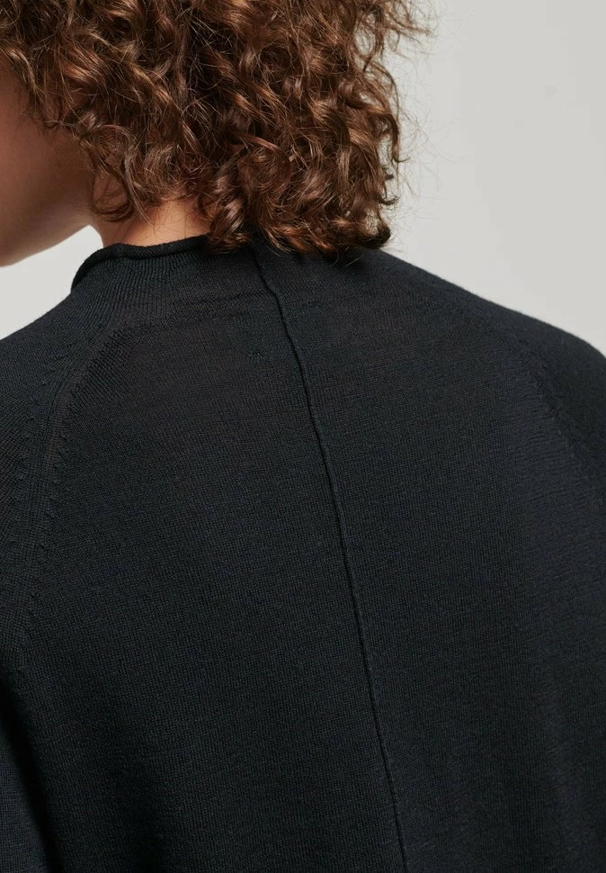 Superdry MOCK NECK - Jumper - Black 3 Superdry MOCK NECK - Jumper - Black - Image 3