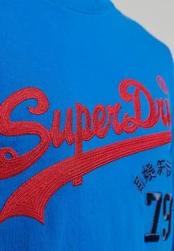 Superdry VINTAGE LOGO INTEREST - Long Sleeved Top - Voltage Blue -Superdry Shop afba67d2ae9c4aae9c47c52672784f79