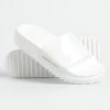 Superdry THE EDIT CHUNKY TREAD - Pool Slides - White Denim