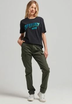 Superdry MARK - Print T-shirt - Heavy Amp Black