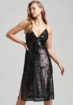 Superdry Plunge - Cocktail Dress / Party Dress - Black