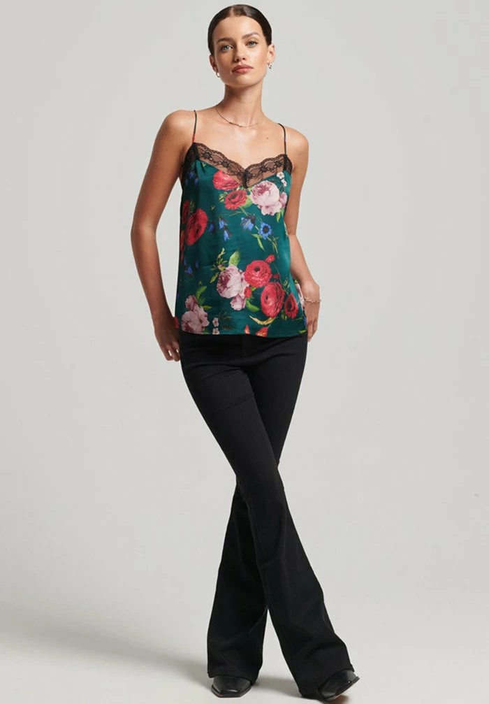Superdry STUDIOS - Top - Isabetta Floral Green 2 Superdry STUDIOS - Top - Isabetta Floral Green - Image 2