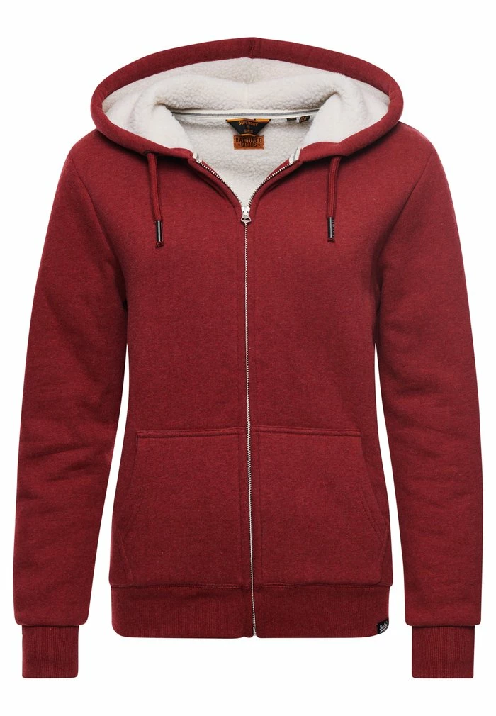 Superdry BORG LINED - Zip-up Sweatshirt - Dark Red 6 Superdry BORG LINED - Zip-up Sweatshirt - Dark Red - Image 6