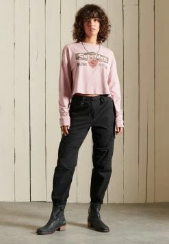 Superdry BOHO GRAPHIC - Long Sleeved Top - Soft Pink