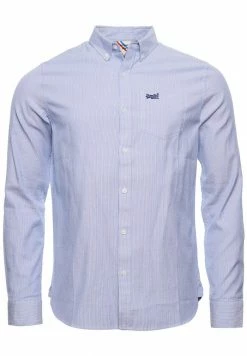 Superdry CLASSIC UNIVERSITY OXFORD - Shirt - Ticking Stripe Blue -Superdry Shop b206956215b748cb96988d1e42c16ab3